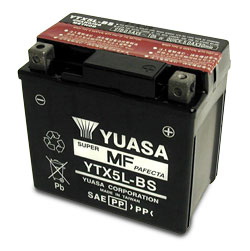 Batterie für PEUGEOT 100ccm Elyseo 100 Baujahr 1998-2001 YTX5L-BS